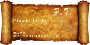 Pivoda Tilda névjegykártya